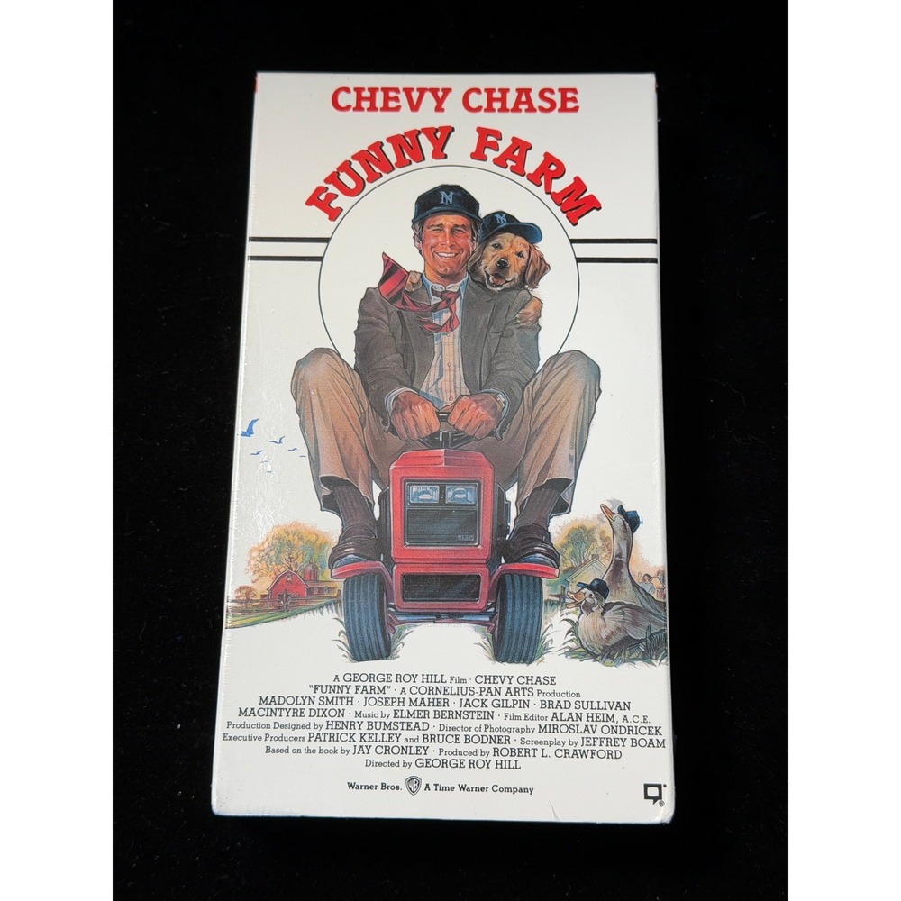 Funny Farm: VHS Chevy Chase, 1988, Comedy, Warner Home Video, Factory Sealed NEW